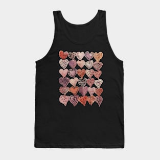 Watercolor hearts Tank Top